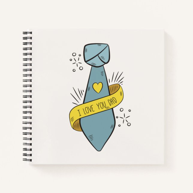 Je t'aime Fête des pères papa | Carnet (Devant)