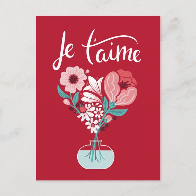 Je t'aime - Français Je t'aime Carte (Devant)