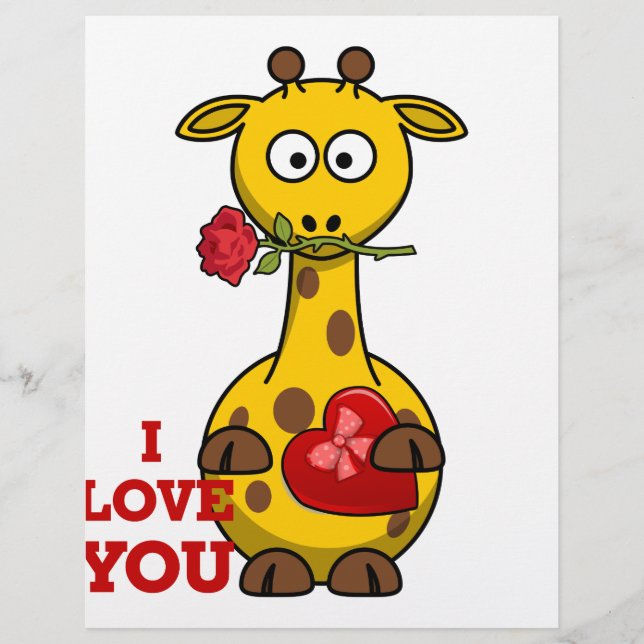 je t'aime girafe (Devant)