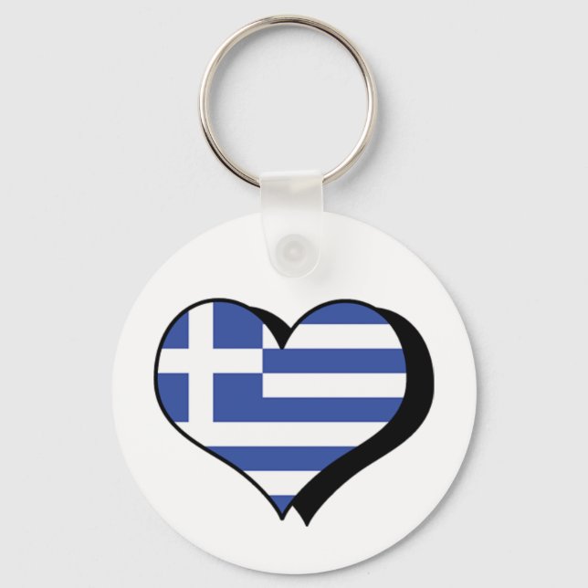 Je t'aime Grèce Porte-clés (Recto)
