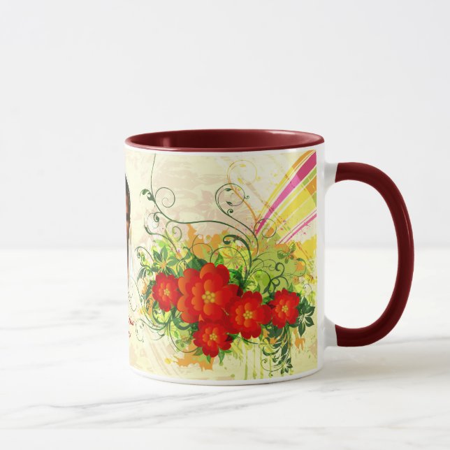Je t'aime Jésus / Art Abstrait 42A Mug (Droite)