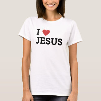 Je T'aime Jésus, T-Shirt de Foi Chrétienne