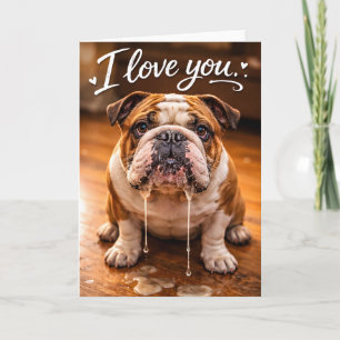 Je t'aime, Julie. Carte de la Saint-Valentin Bulld