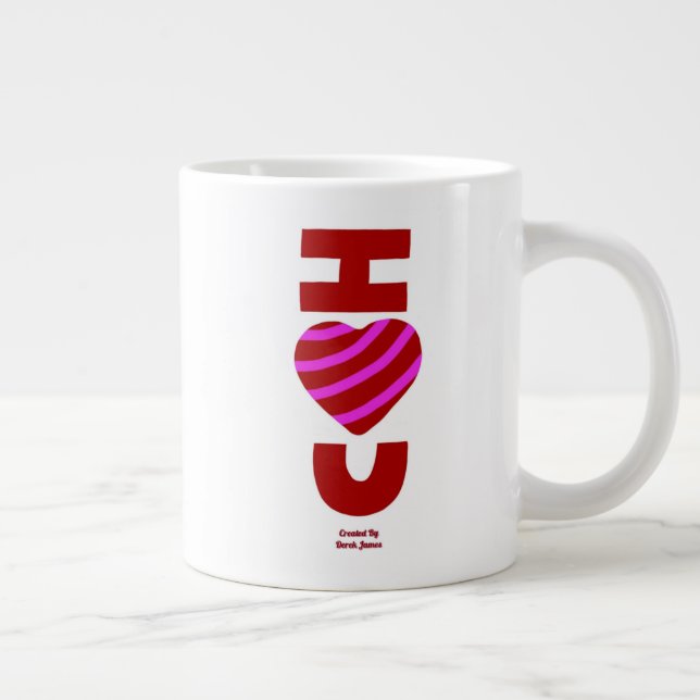 Je T'Aime Jumbo Mug (Droite)
