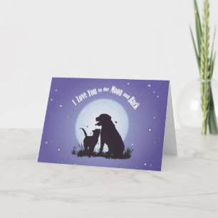 Je t'aime jusqu'à la lune et retour Cartes Cartes 