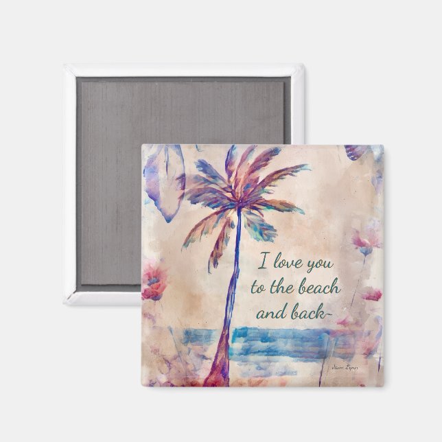 Je t'aime jusqu'à la plage et retour Magnet (Recto/Verso)
