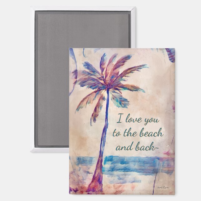Je t'aime jusqu'à la plage et retour Magnet (Recto/Verso)