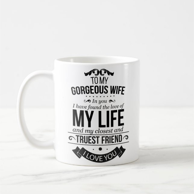 Je T'Aime La Mug Pour La Femme (Gauche)