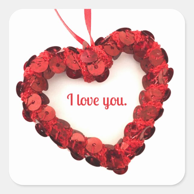 Je t'aime les autocollants (Devant)