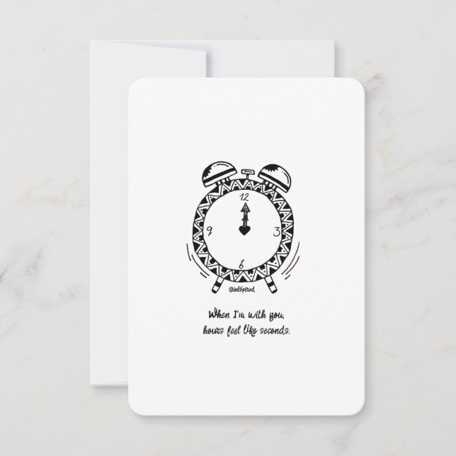 Je t'aime, les heures, c'est comme des secondes, u (Devant)