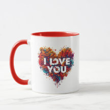 Je T'Aime Les Mugs De Café