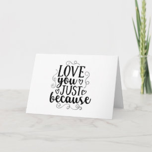 JE T'AIME MAINTENANT, JE T'AIME TOUJOURS - CARTE D