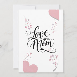Je t'aime, maman, carte cadeau de jour pour les mè