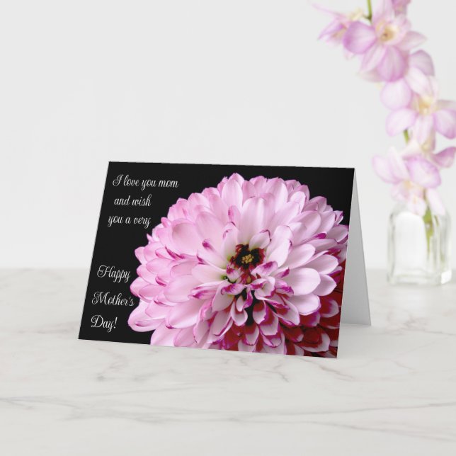 Je t'aime Maman Carte de fête des mères (Orchidée)