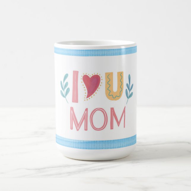 Je t'aime Maman Fête du Café Mug (Centre)