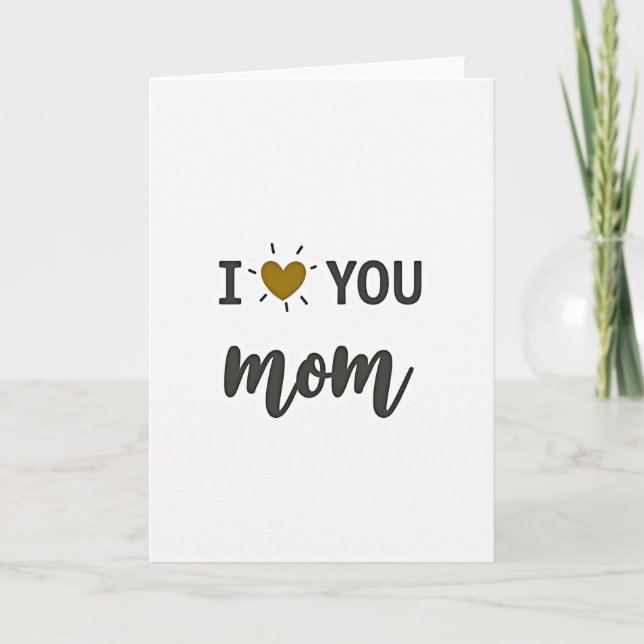 Je t'aime maman Meilleure carte graphique (Devant)