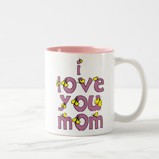 je t'aime maman mug (Droit)