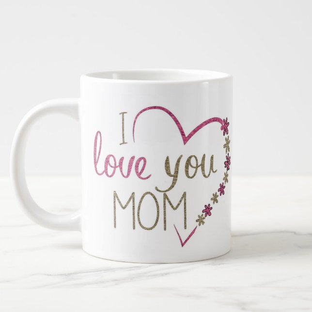 Je t'aime maman mug (Gauche)