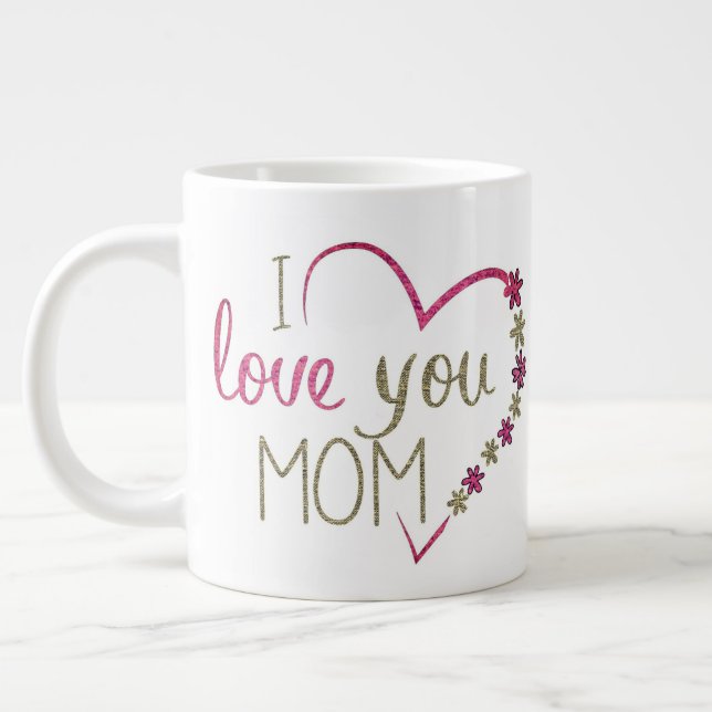 Je t'aime maman mug (Gauche)