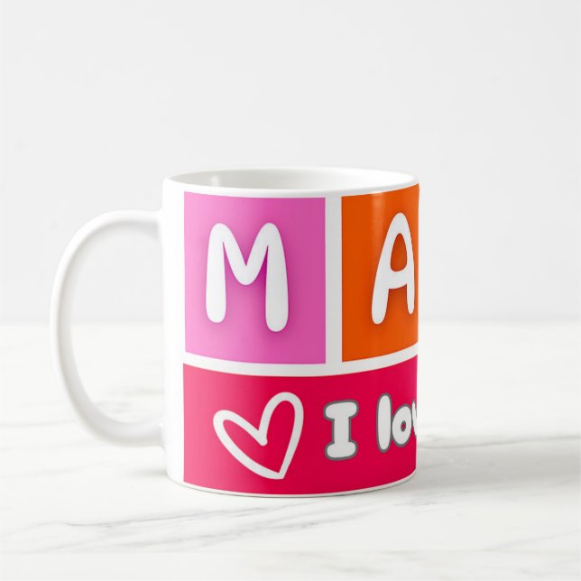 je t'aime maman Mug (Gauche)