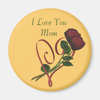 Je t'aime Maman Rouge Roses Coeur Aimant