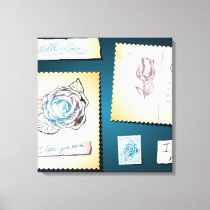 Je t'aime maman, toile