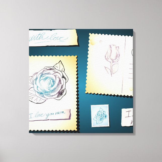 Je t'aime maman, toile (Recto)