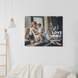 Je t'aime Maman Toile de photo pour la fête des