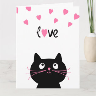 JE T'AIME, MÊME CARTE DE CHAT NOIR