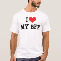 Je T'aime Mon Meilleur Ami Pour Toujours T-Shirt B