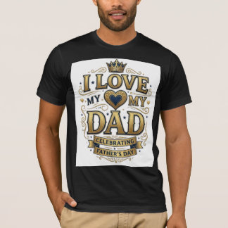 Je T'aime Mon Papa T-Shirt de la Fête des Pères |