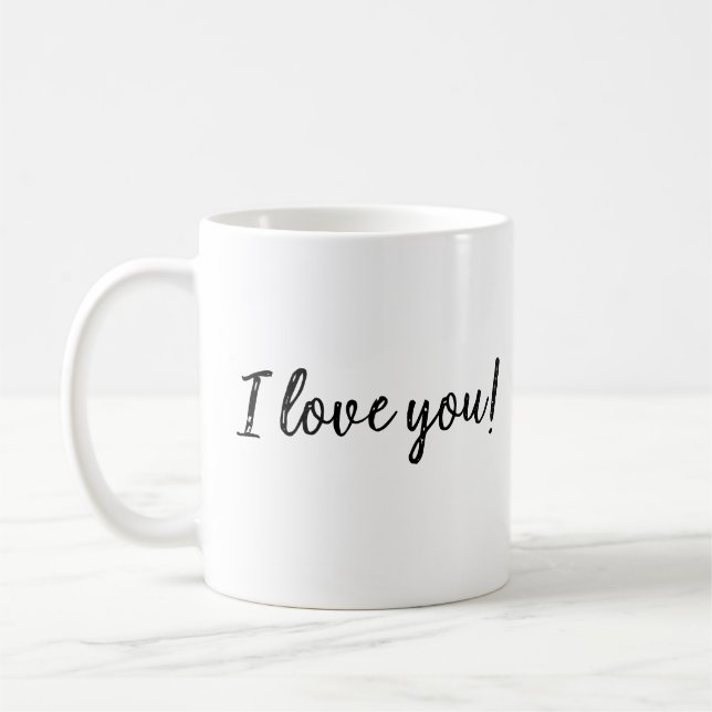 Je T'Aime Mug (Gauche)