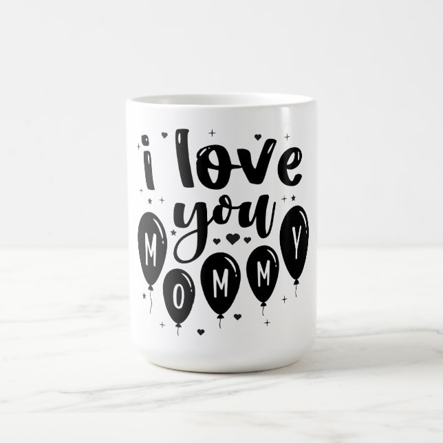 Je T'Aime Mug De Café Maman (Centre)