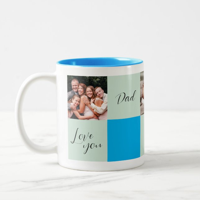 "Je t'aime, papa" cadeau photo Mug (Gauche)