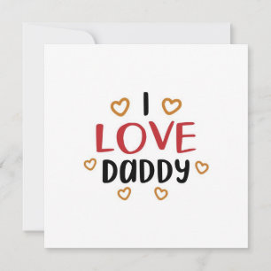 Je t'aime papa carte de voeux fête des pères heu