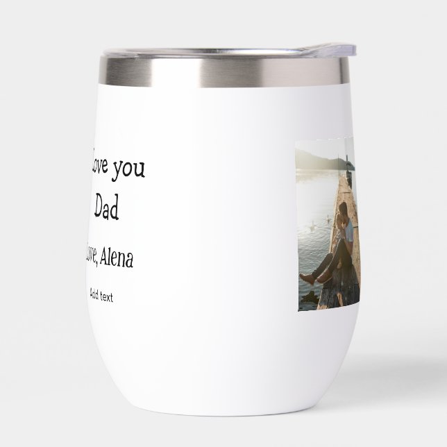 Je t'aime papa fête des pères élégant ajouter du t (Gauche)