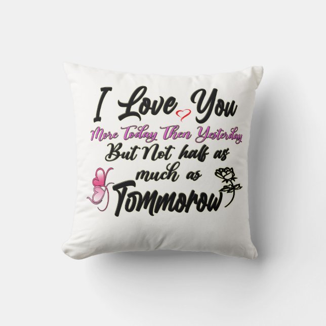 Je t'aime plus aujourd'hui, Love cite le Coussin  (Recto)