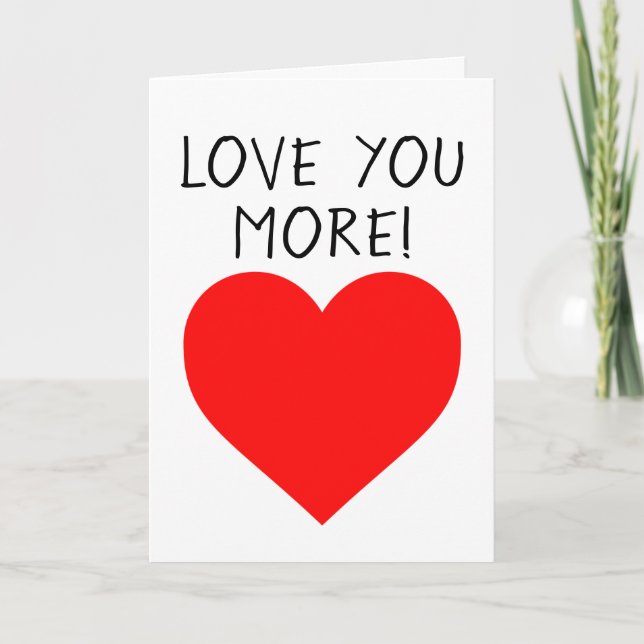 JE T'AIME PLUS ! CARTE D'ANNIVERSAIRE (Devant)
