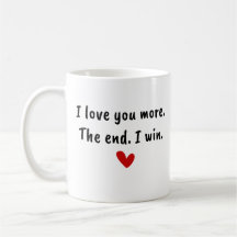 Je T'Aime Plus Coeur Rouge Moderne Mug tendance