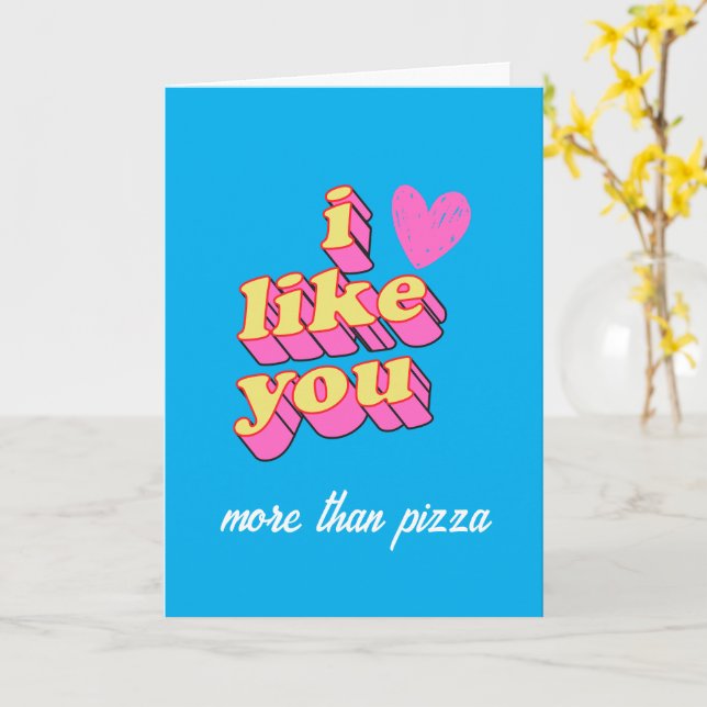 JE T'AIME PLUS QUE CARTE DE VOEUX (cœur rose) (Fleur jaune)