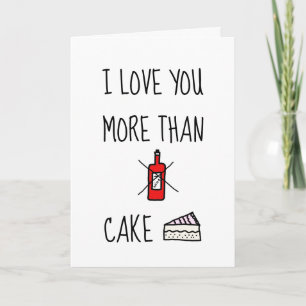 JE T'AIME PLUS QUE, Carte drôle de la Saint-Valent