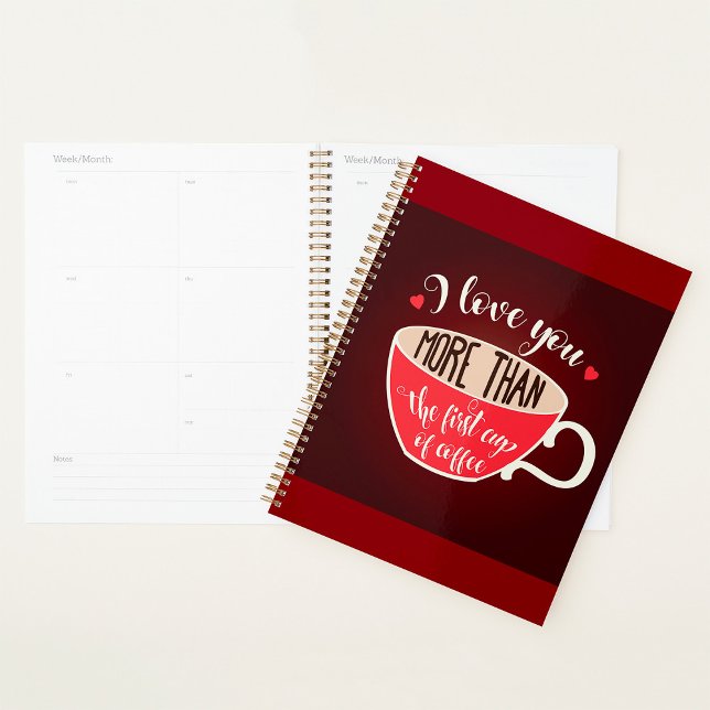 Je t'aime plus que citation drôle de café (Créateur téléchargé)