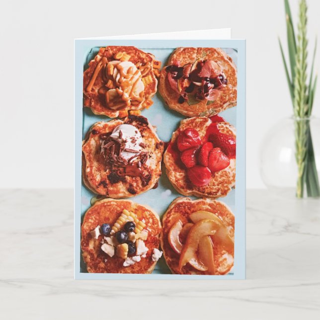 JE T'AIME ***PLUS QUE DES PANCACKES*** CARTE D'AMO (Devant)