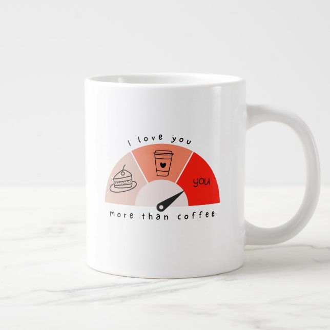 Je t'aime plus que du café La Mug de Saint-Valenti (Droite)