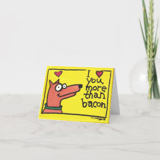 Je t'aime plus que la carte de lard