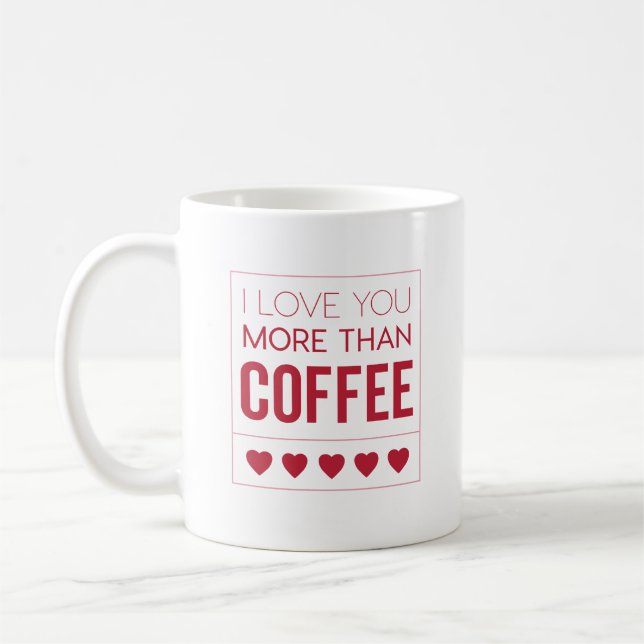 Je t'aime plus que la tasse de café (Gauche)