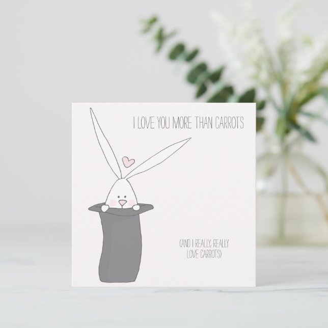 Je t'aime plus que les carottes - Saint-Valentin (Debout devant)