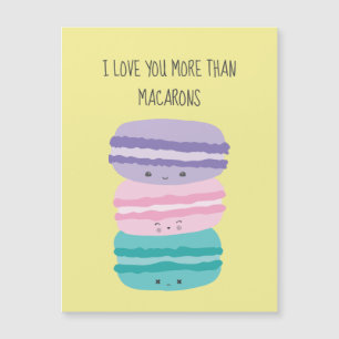Je t'aime plus que Macarons Kawaii Pastel Cute 