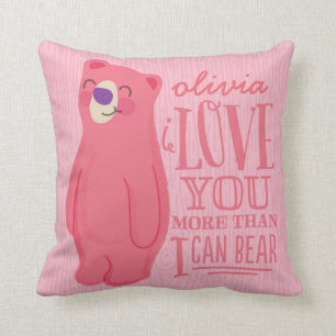 Je t'aime plus que moi peux soutenir le coussin