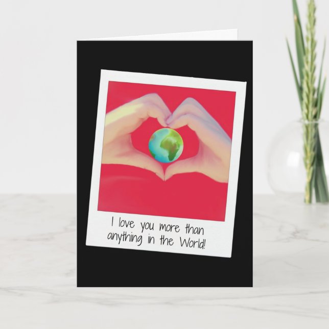 "Je t'aime plus que tout dans la carte du monde" (Devant)